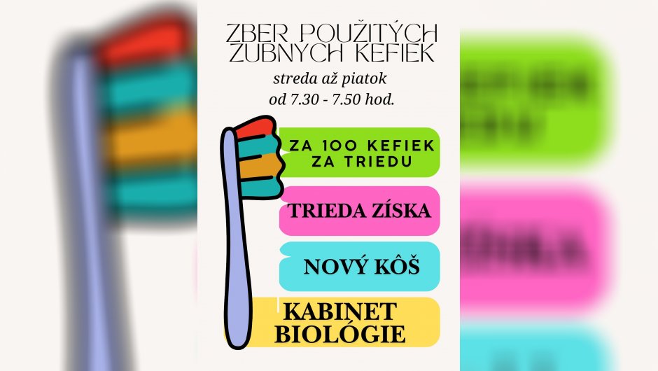 Zber použitých zubných kefiek