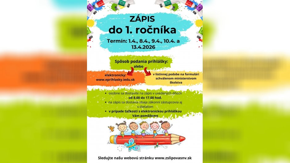 Zápis do 1. ročníka