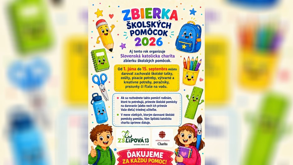 Zbierka školských pomôcok